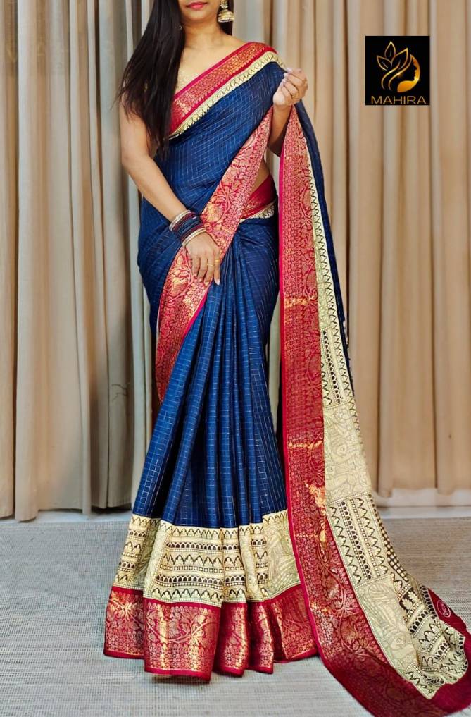 Sf 689 Mangalagiri Dola Rich Kalamkari Pallu Designer Sarees Wholesale Price In Surat